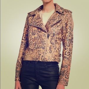 NWT Walter Baker Francis Lamb Leather Moto Jacket